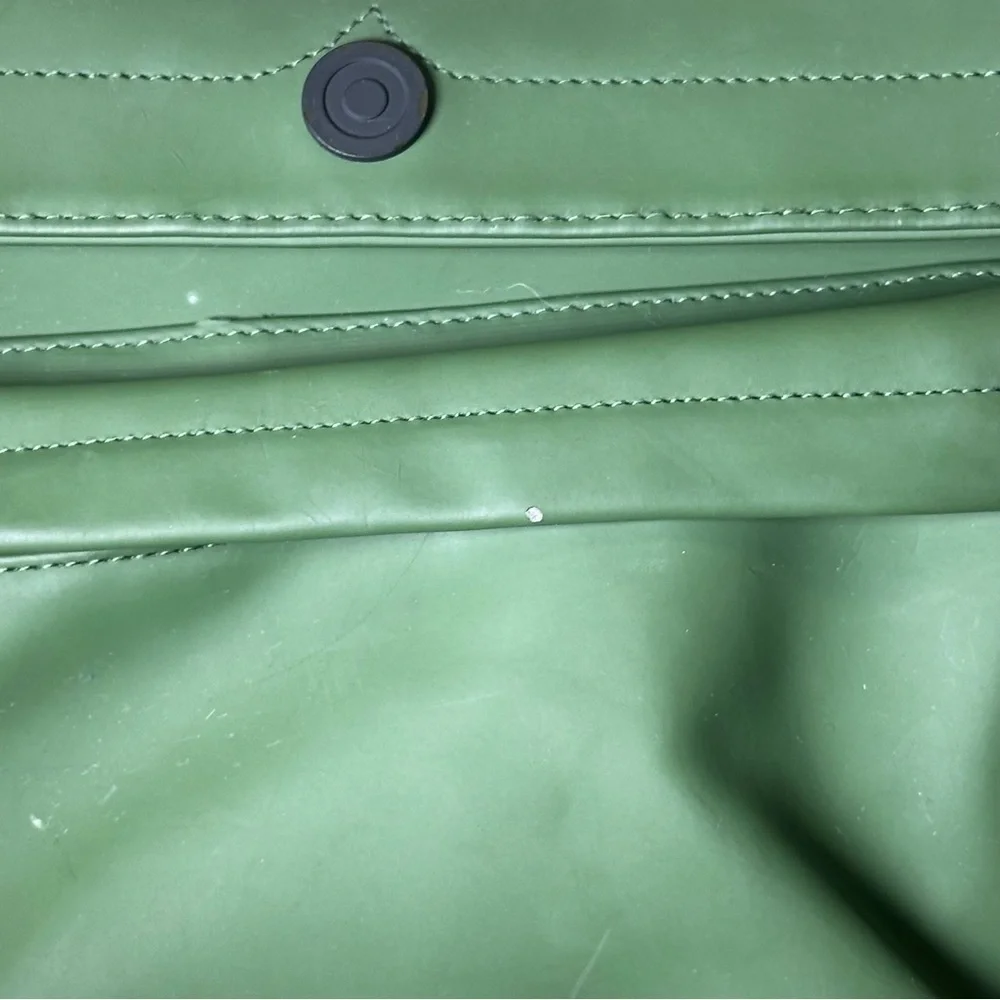 HUNTER | Olive Army Green Large Backpack Zipper Pockets - Picture 12 of 12